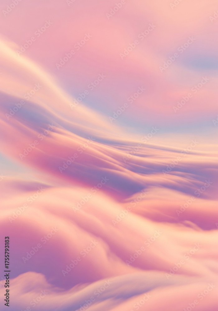 Obraz premium Pink Sky with Clouds Texture Pattern for Background Images