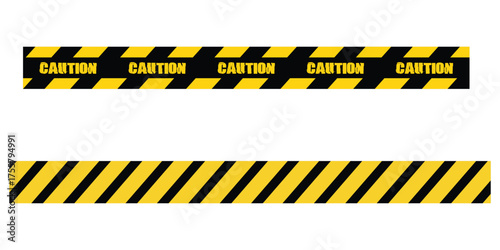  Modern simple caution banner sets on white page.  Set of  construction line icons on isolated page. Vector isolated caution banner icons set on white background. Caution vector icons on white page