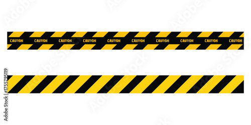  Modern simple caution banner sets on white page.  Set of  construction line icons on isolated page. Vector isolated caution banner icons set on white background. Caution vector icons on white page