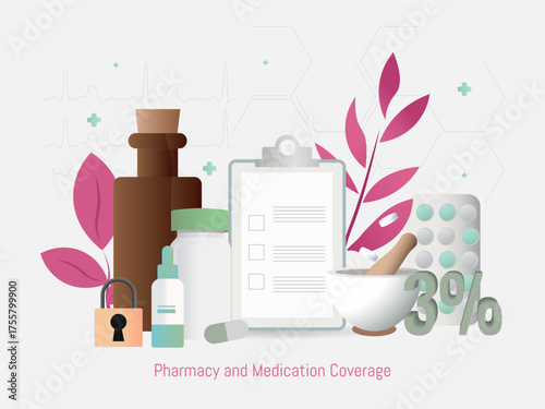 Health insurance medication coverage inclusion and wellness plan