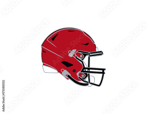american football helmet ,  helmet  vector , illustration
