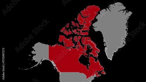 Canada Map Animation
