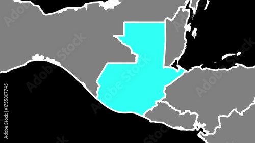 Guatemala Map Animation
