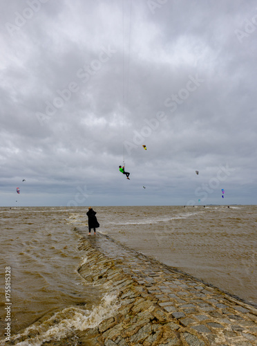 Kiter auf der Nordsee