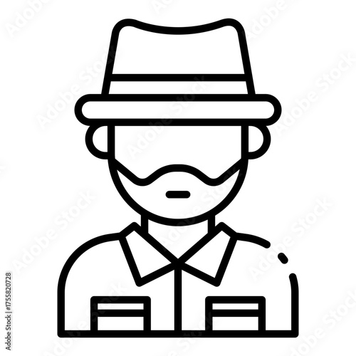 wildlife patrol icon for forest ranger character
