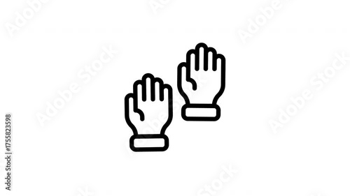 raised hand animated icon