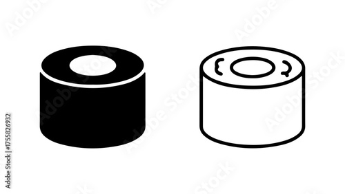 Canned food containers with transparent background