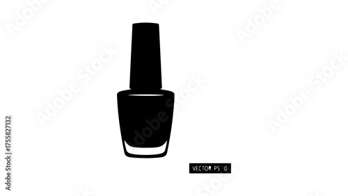 Nail polish bottle with transparent background