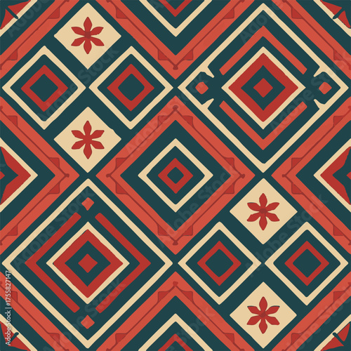 Wallpaper Mural geometrical allover design for printing Torontodigital.ca