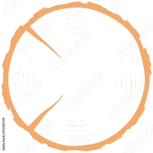 Rustic wood cross-section with authentic grain texture offers natural warmth and vintage charm