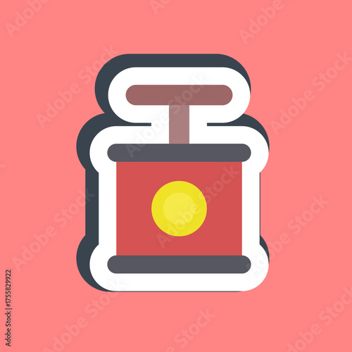 Sticker tnt. Gold mining elements.