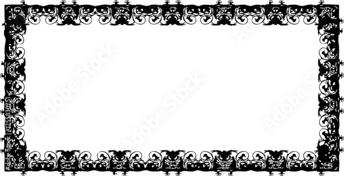 Elegant ornate decorative border frame for invitations certificates and borders instantly elevating any design project with classic vintage flair