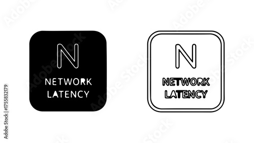 Photos Network latency symbol with transparent background