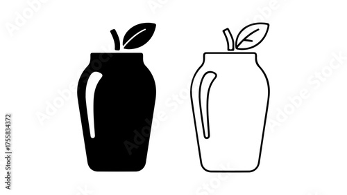 Plant in pot with transparent background