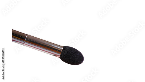 eyeshadow applicator brush isolated on white background, beauty makeup tool for professional cosmetic use, soft sponge tip applicator for blending eye color and fashion design concept