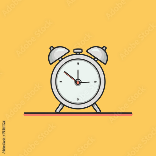 Cartoon alarm clock vector