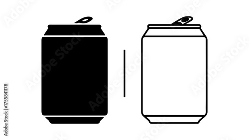 Aluminum cans with open tabs with transparent background