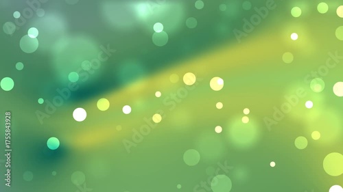 Wallpaper Mural Green abstract bokeh background with blurred light circles perfect for website banners, social media posts, and greeting cards. Vibrant and dynamic. Torontodigital.ca