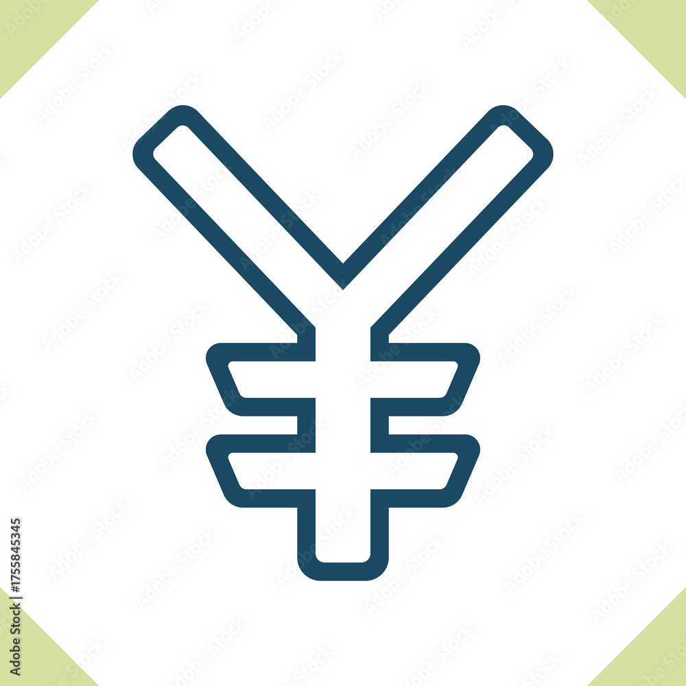 Obraz premium Currency - Yuan Icon