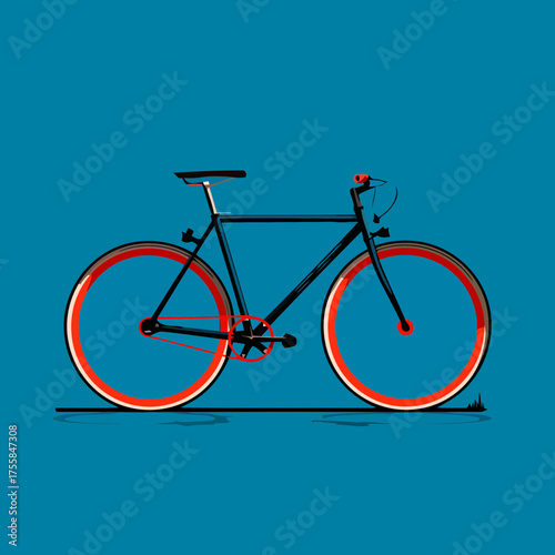 Adorable bike icon vector