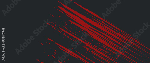 Background, contrast red and black color abstract template for business design. Technology style. You can use it for advertising, sports posters, templates, business presentations. Vector illustration