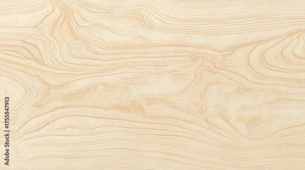 Obraz premium Elegant Light Maple Wood Surface with Natural Grain Patterns Showcasing Depth and Serene Texture