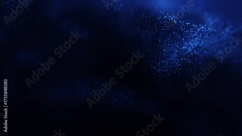 Looping Blue Particles Background