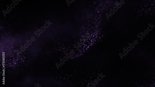Looping Purple Particles Background