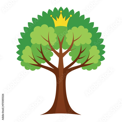Majestic crowned tree symbolizing royalty and nature s grandeur