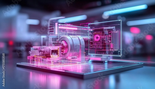 AIdriven factory optimizing production steps for higher productivity and flawless execution