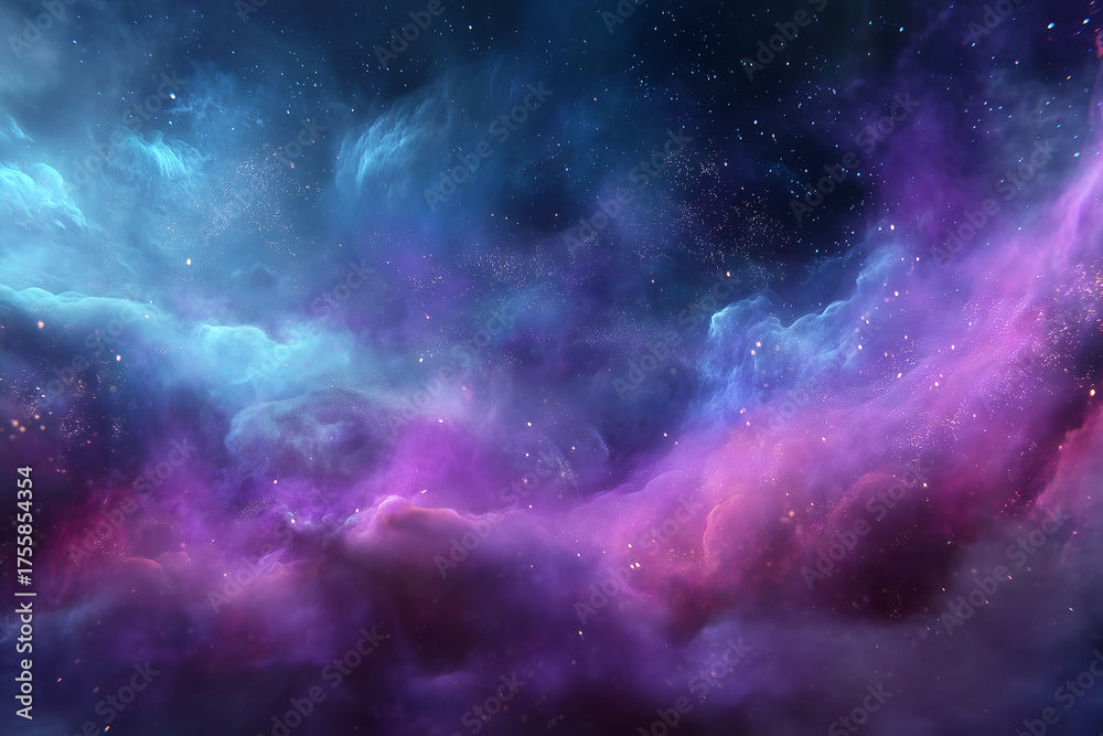 Obraz premium Cosmic Nebula Abstract
