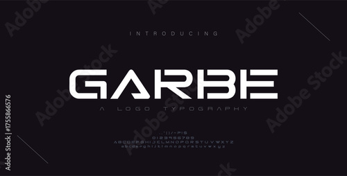 Abstract modern urban alphabet fonts. Typography sport, game, technology, fashion, digital, future creative logo font. vector illustration