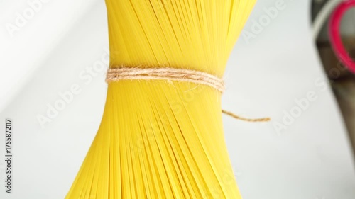 Bunch of spaghetti isolated on white background.Pastha. Food concept