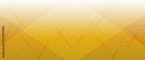 Yellow striped wall and white floor - orange background 3D render