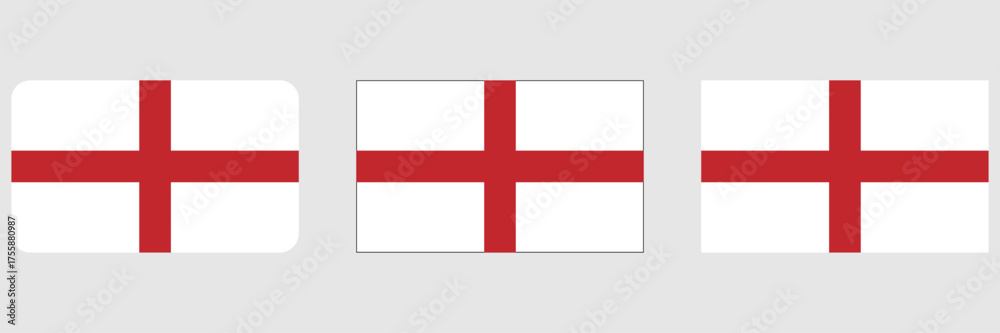 Obraz premium England flag wave isolated on png or transparent background, Symbol england ,template for banner, card, advertising, promote and business matching country poster, vector illustration
