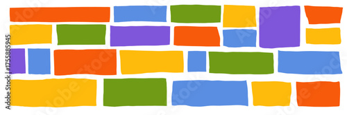 Abstract organic shape with irregular rectangle frame for text box or square banner background design. This modern composition combines blob and bubble forms with subtle doodle elements, creating vers