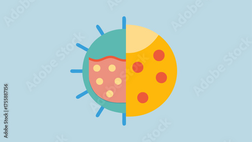 Before and after application Create a split image showing skin with regular sunscreen on one side and skin with nanoenhanced sunscreen on the other highlighting the extra