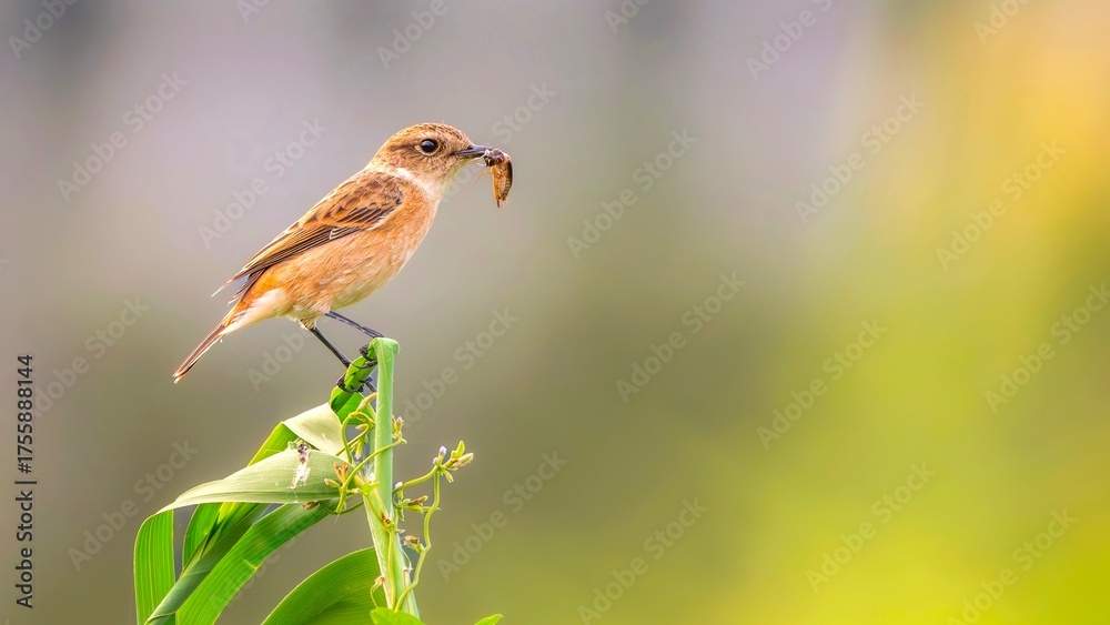 Naklejka premium red backed shrike