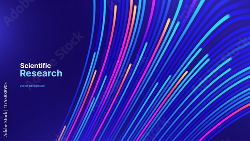 Cyber Big Data Flow Particles Bokeh. Digital Neural Network. Concept of AI Artificial Intelligence Technology Machine Deep Learning. Digital Communication. Science Technology Presentation Vector.