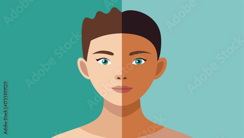 Before and After Effect Create a sidebyside comparison showing a face with uneven texture and then the same face after applying BB cream highlighting the flawless coverage achieved