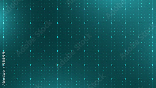 Grid for Virtual Technology Futuristic User Interface HUD. Dark Blueprint Grid. Sci-Fi Squares Mosaic Digital Tech VR Backdrop. Vector Background.
