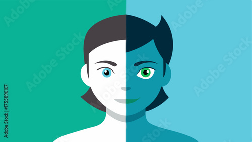 Before and After Effects Two sidebyside faces one without a mask and one with the nanotechnology mask showcasing improved skin texture brightness and elasticity.