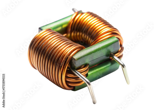 Inductor isolated on white background