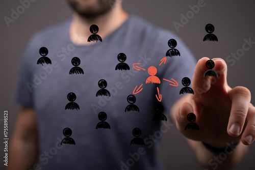 Man chooses a key employee,...