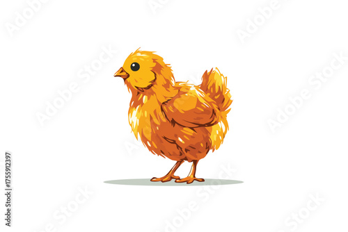 chick bird drawing pet isolated