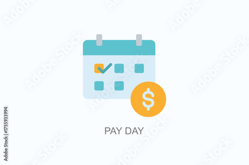 Pay Day Icon Or Logo Isolated Vector Illustration