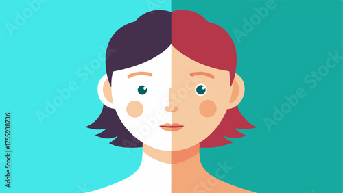 Before and After Faces Two simplistic sidebyside faces – one dull and the other glowing with a bright smooth complexion showcasing the effects of the serum.