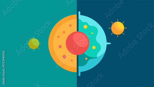 Before and After A splitscreen visual combining a damaged cell on one side and a thriving healthy cell on the other with a nanotechnology glow in between illustrating the
