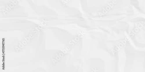 Torn masking white paper tape scrap. Isolated ripped paper creative overlay design. Blank page rough paper grunge wrinkled texture. White paper texture is crumpled paper texture.