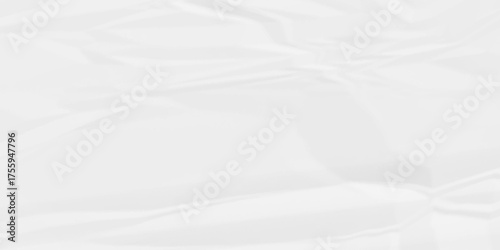 Torn masking white paper tape scrap. Isolated ripped paper creative overlay design. Blank page rough paper grunge wrinkled texture. White paper texture is crumpled paper texture.